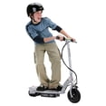thumbnail image 3 of Razor E100 24 Volt Electric Powered Ride On Scooter, Silver and Red (2 Scooters), 3 of 11