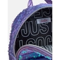 thumbnail image 4 of Justice Girls Pocket Mini Backpack, Purple, 4 of 8