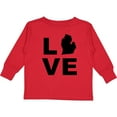 thumbnail image 3 of Inktastic Love Michigan Boys or Girls Long Sleeve Toddler T-Shirt, 3 of 5