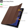 thumbnail image 5 of DTTO Case for Samsung Galaxy Tab A8 10.5 inch 2022, Premium PU Leather Tri-Fold Stand Cover with Hard Shell for Galaxy Tab A8 [Auto Wake/Sleep, Ultra Lightweight & Multiple Viewing Angles]- Brown, 5 of 7