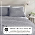 thumbnail image 2 of Honeycomb Waffle Garment Washed 3-Piece Cotton Quilt Set, King, Denim Blue, 2 of 7