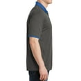 thumbnail image 3 of Mafoose Men's Heather Contender Contrast Polo Graphite Heather/ True Royal 2X-Large, 3 of 5