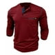 thumbnail image 2 of Camisa Henley Para Hombre,originals Henley De Manga Larga, 2 of 7