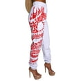 thumbnail image 3 of ZAXARRA Ladies Ankle Banded Pants Lip/Letter/Dragon Printing Long Trousers, 3 of 8