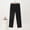 Black#1, variant on Drovellove Women's Fleece Pajama Pants with Elastic Waist - Cropped Pants Cozy Casual Lounge Bottoms for Home or Sleep