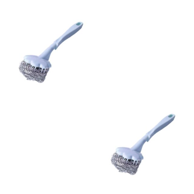 Bearachild Cepillo de limpieza de alambre de acero, reemplazo portátil, lavable, para el hogar, cocina, banco de cocina, cuenco, bandeja, , Type3 NO3