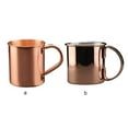 thumbnail image 6 of BrowQuartz 450ML Copper Mug Cup Beer for Moscow Mule Cups Coffee Cocktail Bar Restaurant Without Inside Liner Drinking Supplies Pure Copper, 6 of 6