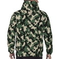 thumbnail image 5 of Hoodies for Men - Dark Green Camo Long Sleeve Comfrt Men'S Fashion Hoodies & Sweatshirts, Sweatshirts for Men Hoodies Pullover Clothing Clothes with Pouch, 5 of 7