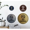 thumbnail image 4 of Circle No Smoking Sign (White) - X-large, 4 of 5