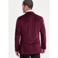 thumbnail image 2 of Bar III Mens Slim fit Velvet Sport Coat Blazer 40 S Red Solid Stretch, 2 of 2