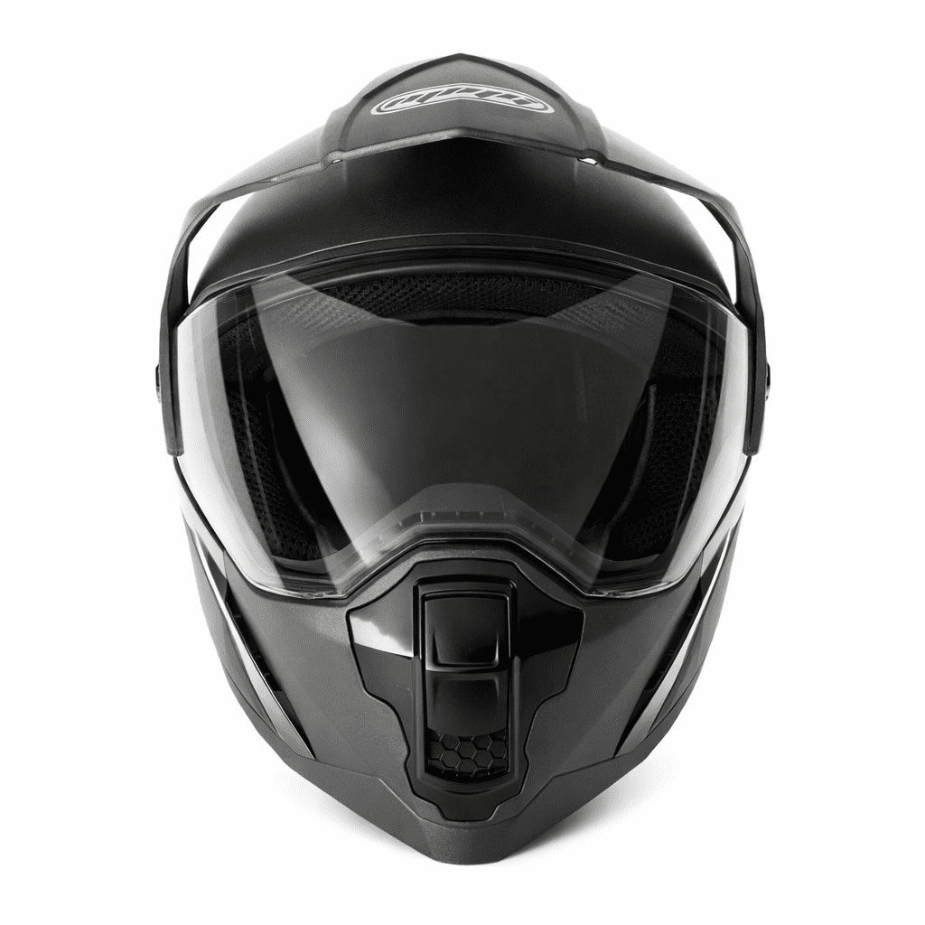 MMG Adult Motorcycle Dual Sport Off-Road Full-Face Helmet DOT - Matte Gray (Medium) Model 23