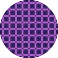 thumbnail image 1 of Ahgly Company Indoor Round Patterned Bright Purple Area Rugs, 8' Round, 1 of 1