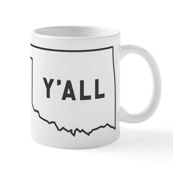 CafePress - Oklahoma Y'all - 11 oz Ceramic Mug - Novelty Coffee Tea Cup