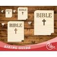 thumbnail image 3 of Unfinished Wood Bible Shape 6" / 1/4", 3 of 3