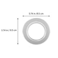 thumbnail image 2 of 5PCS Birds Breeding Box Anti-bite Ring Wood Box Hole Birds Nest Accessory Silver, 2 of 7