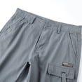 thumbnail image 4 of Turilly Men's Shorts Clearance Men Casual Solid Zipper Button Pockets Cropped Cargo Shorts, 4 of 8