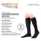 thumbnail image 2 of Calcetines de compresión Copper Fit Moisturizing Energy Plus negros, 2 of 5