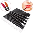 thumbnail image 5 of Multicolor 50 Brushes Disposable Lip Brush Lipstick and Mascara Applicator (Handle Color : 50pcs Green), 5 of 5