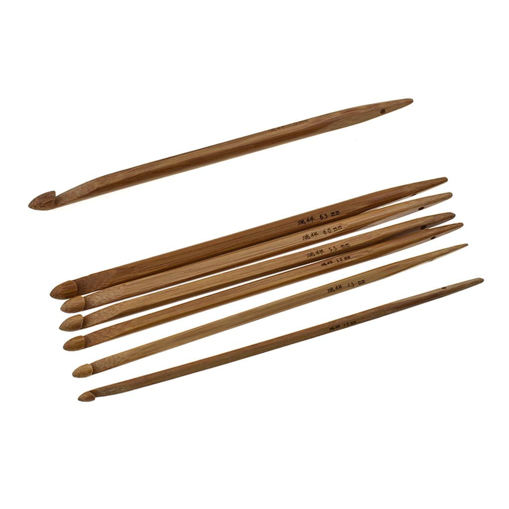 7 Sizes Knitter's Crochet Hooks Set, 4mm-7mm Comfortable Crochet Hooks , Extra Long Crochet Needles , Needlework Accessories for Crocheting