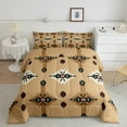 thumbnail image 1 of Erosebridal Ensemble de Literie Western Aztèque pour Lit Simple, Couette Rétro Hippie, Enfants Adultes, Réversible, 1 of 7