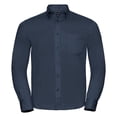 thumbnail image 1 of Russell Collection - Camisa Clasica de manga larga Modelo Classic Twill Hombre Caballero - Trabajo/Fiesta/Verano (Azul marino), 1 of 4