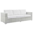 thumbnail image 2 of Modway Convene Outdoor Patio Sofa in Light Gray White, 2 of 8