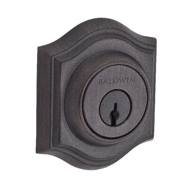 Baldwin DC.TAD.112 Double Cylinder Traditional Arch Deadbolt Venetian Bronze