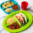 thumbnail image 4 of GHSDFBB Lot de 9 Assiettes Réutilisables pour Tacos, Plateaux à Tacos, Ensemble de 9 en 9 Couleurs Assorties, 4 of 5