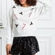 thumbnail image 4 of Nuevo suéter navideño de moda para mujer, jersey de manga larga con cuello redondo y estampado de bastón de caramelo Y2k, sudadera de punto, ropa de calle, 4 of 5