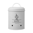 thumbnail image 1 of Farmhouse Storage Jar Vintage Vegetable Storage Container with Ventilation Holes white garlic, 1 of 8