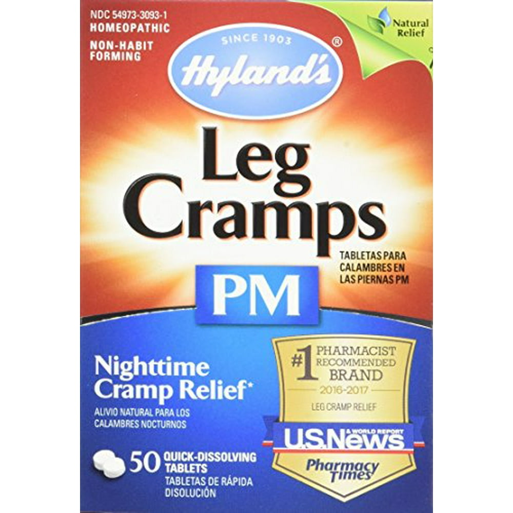 Hyland s Night Time Leg Cramps PM Tablets Natural Cramp Pain Relief