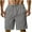 A-Gray, variant on Wyobmus Mens Board Shorts Elastic Waist Drawstring Shorts Solid Color Casual Summer Beach Shorts With Pocket B-Dark Gray