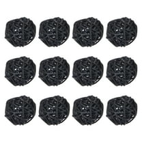 Uxcell 20 Pcs Wicker Rattan Balls Decorative Balls 1.18" for Vase Fillers Wedding Party Black