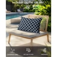 thumbnail image 4 of Pack of 2 Outdoor Lumbar Pillow Covers 11x16 Inch, Navy Blue Morocco Waterproof Throw Pillow Covers Set, Modern Farmhouse Minimalist Plaid Indoor&Outdoor Decorative Cushion Cases for Patio Porch Car, 4 of 7