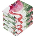 thumbnail image 3 of Two Flamingos Washcloths, Soft and Absorbent Cotton Towel, 4 Pack 12 X 12 Inches Premium Quick Dry Face Towel Wash cloth, 3 of 7
