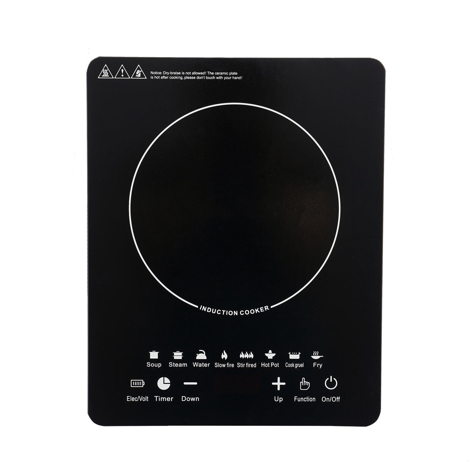 Portable Kitchen Countertop Induction Cooktop Burner 2200W Electric Hot Stove  8 Gears Touch Control