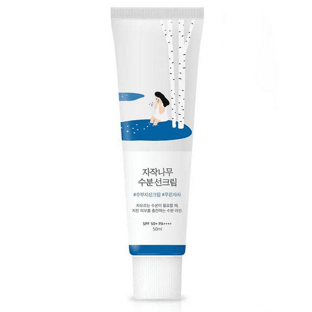 Crema solar Hidratante Round Lab de Jugo de Abedul SPF50 PA 50ml