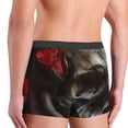 thumbnail image 3 of KLL Realistic Rose Skull Men's Cotton Boxer Briefs Underwear-Large, 3 of 8
