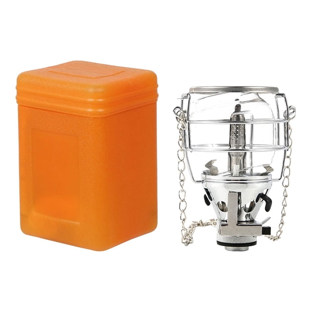 Almencla Compact Gas Lantern Fuel Lamp Lighting Gear with Storage Case Adjustable Hanging