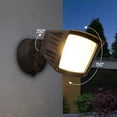 thumbnail image 2 of 2 Pack LED 3CCT Flood Light Dusk to Dawn, 40W Sensor Security Light, 3000K/4000K/5000K Selectable, Adjustable Head, Bronze, 2 of 6