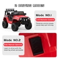thumbnail image 6 of Luku 2-Seater Ride On Truck Car, 12V Battery Powered Electric Vehicle with Parent Remote Control, 2 Speeds, Led Lights, Mp3 Player, Safety Belt, Red, 6 of 7