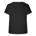 thumbnail image 6 of Summer Tee Shirts for Women Classic Crewneck T-Shirt Solid Color Short Sleeve Casual Top, 6 of 6