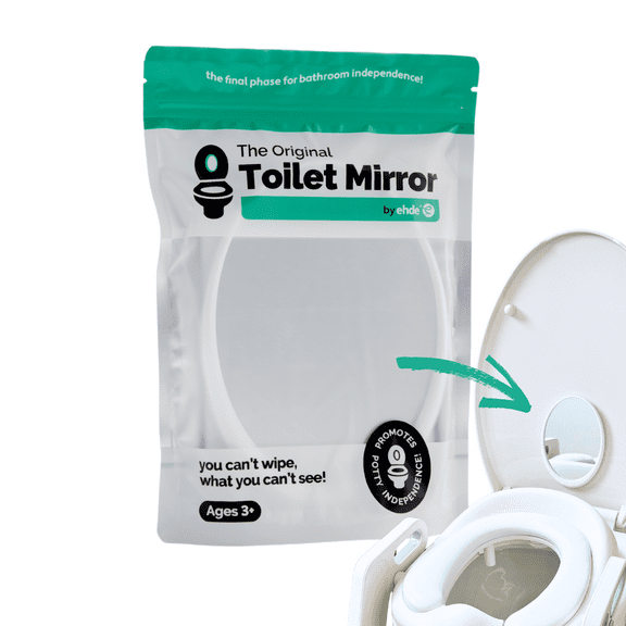 The Original Toilet Mirror by Ehde - Potty Training to Bathroom Independence Wiping Hygiene Aid