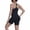 Black2, variant on Rove Studio Women's 2-Piece Yoga Outfit, Racerback Tank Top & High Waist Biker Shorts, Breathable Workout Set for Gym Running Beige L