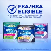 Always Ultra Thin Pads Without Wings, Size 2, Long Super Absorbency, 40 Count