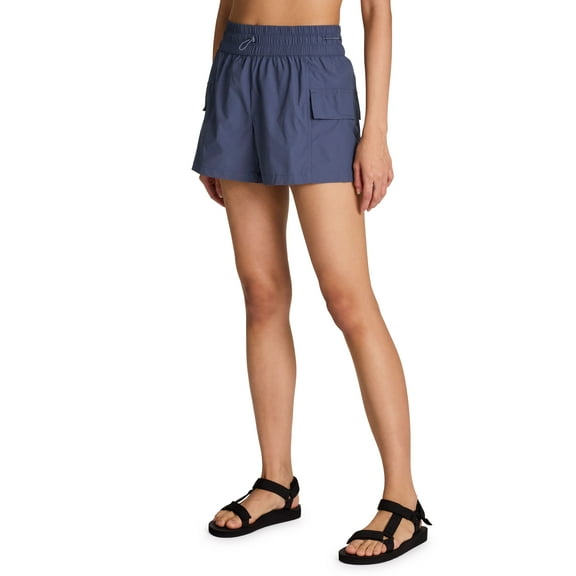 Avalanche Women's Cargo-Style Sustainable Ripstop Hiking Short with Pockets, Drawstring Waistband