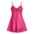 thumbnail image 7 of Lightweight Nightgowns for Women Zaewscy Lady's Sleeveless V-neck Dress For Home Wear Hot Pink S, 7 of 7
