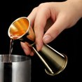 thumbnail image 3 of Jigger para coctelería 2 oz 1 oz - Jigger para coctelería, herramientas de medición de alcohol en barra de acero inoxidable - dorado, 3 of 5