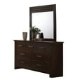 thumbnail image 6 of HomeRoots 490464 55 in. Mahogany Seven Drawer Double Dresser, 6 of 7
