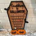 thumbnail image 2 of Calendario de Adviento de madera para Halloween, adornos de terror, diseño de fantasma, decoración de fiesta de aula en casa, 2 of 4